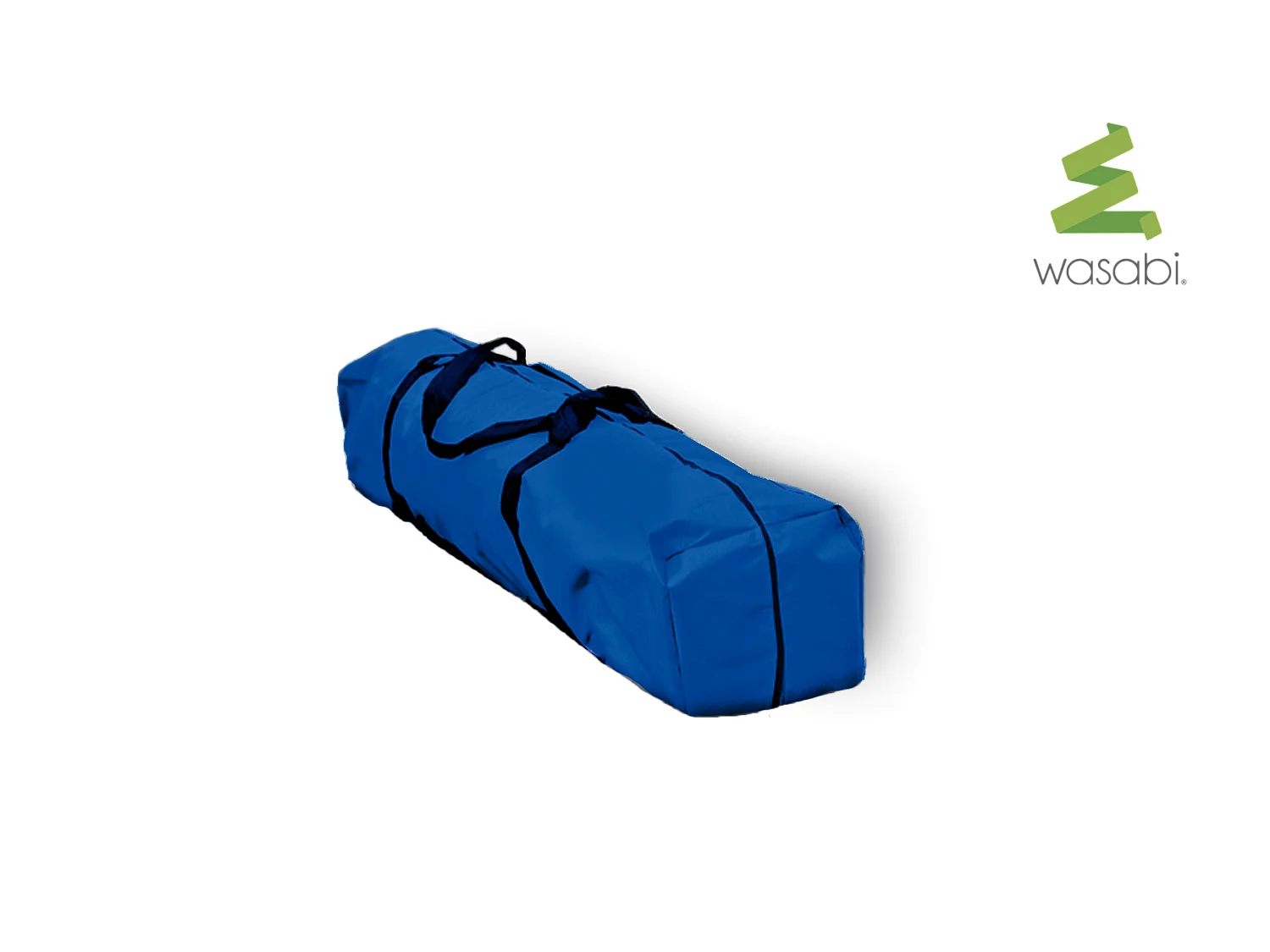 Wasabi - Tonnelle Pliante 3x3 m Bleue - Bâche Nylon - Protection Eau et Soleil - Piquets - Structure Acier – Pergola Jardin
