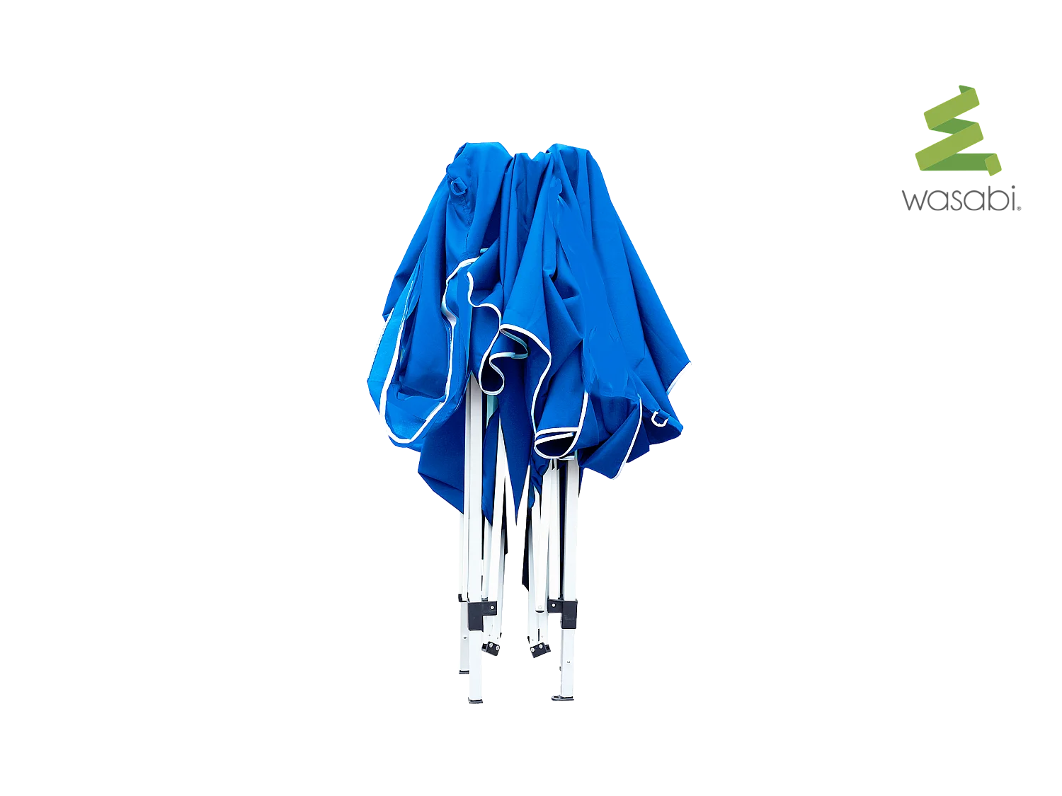 Wasabi - Carpa Plegable 3x3 m Compact Azuk – Resistente al Agua – Vientos y Piquetas Fijación – Estructura de Acero – Cenador Jardín – Pérgola Playa – Exteriores