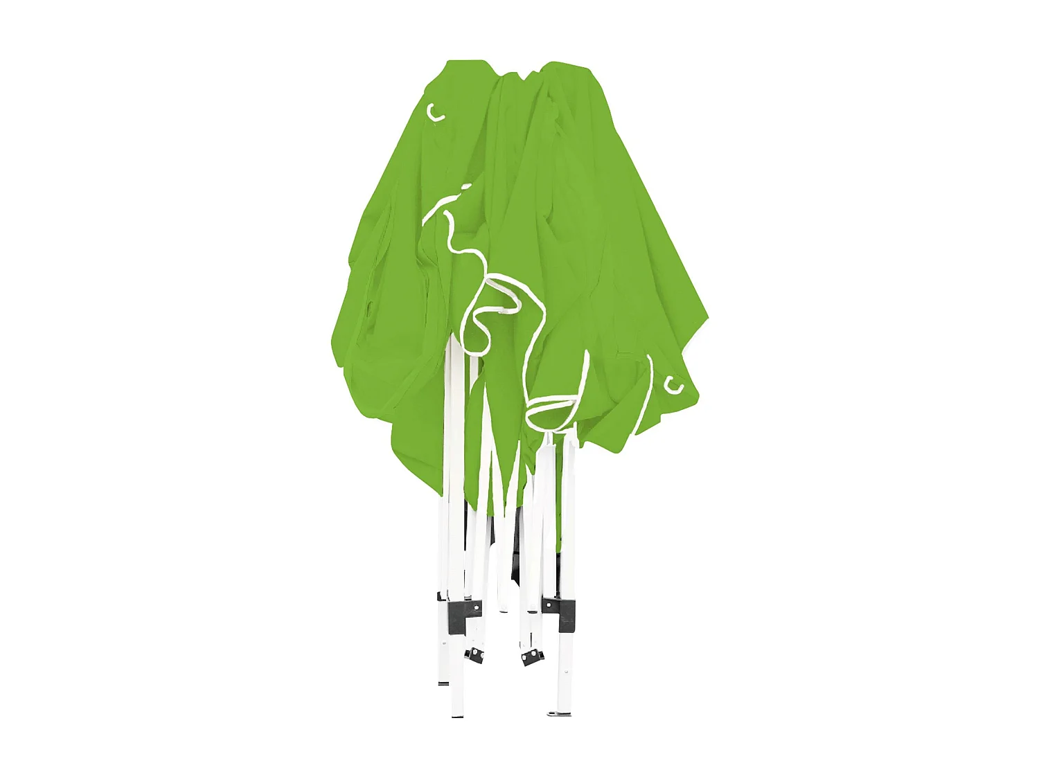 Wasabi - Tonnelle Pliante 3x3 m Verte - Bâche Nylon - Protection Eau et Soleil - Piquets - Structure Acier – Pergola Jardin