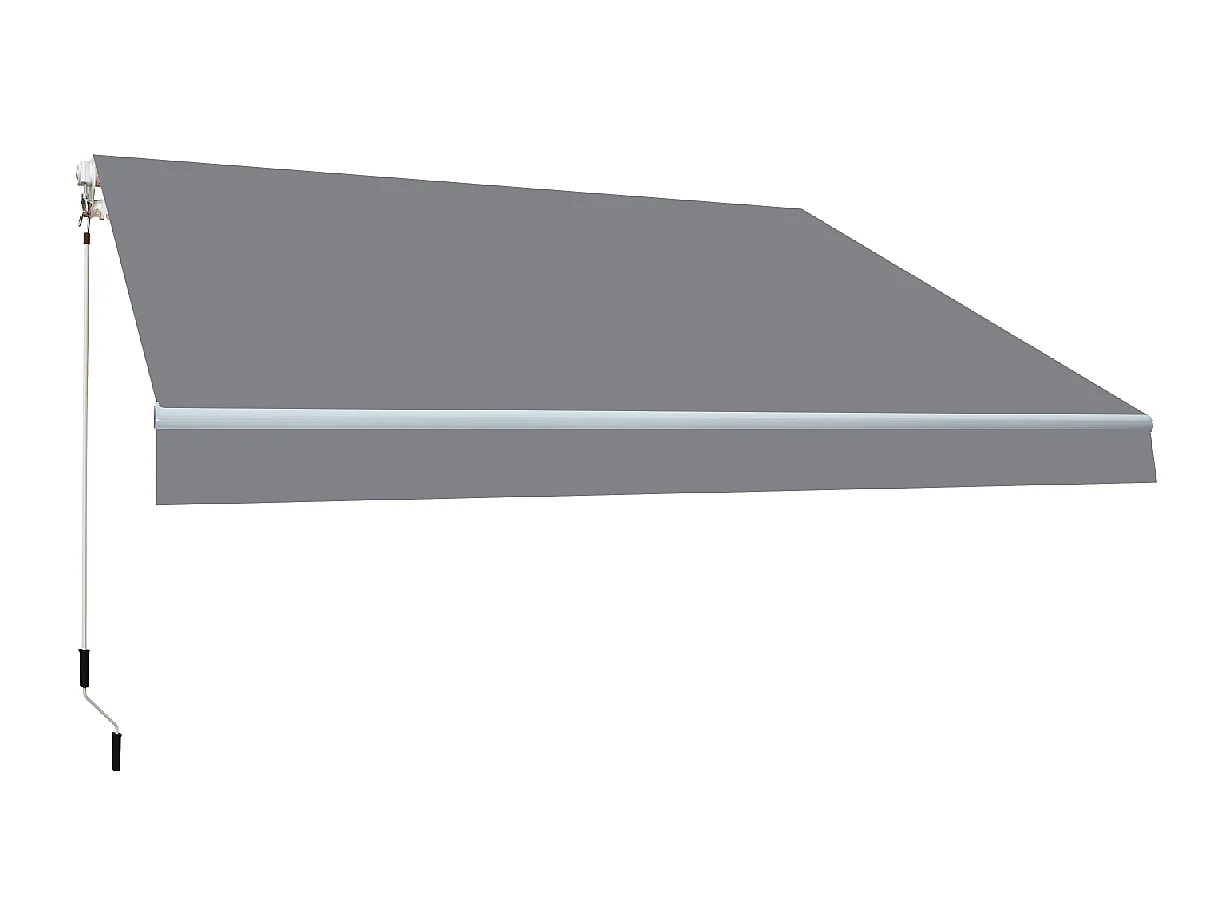 Tenda manuale completa 4x2,5m Smartsun Grigio telo acrilico
