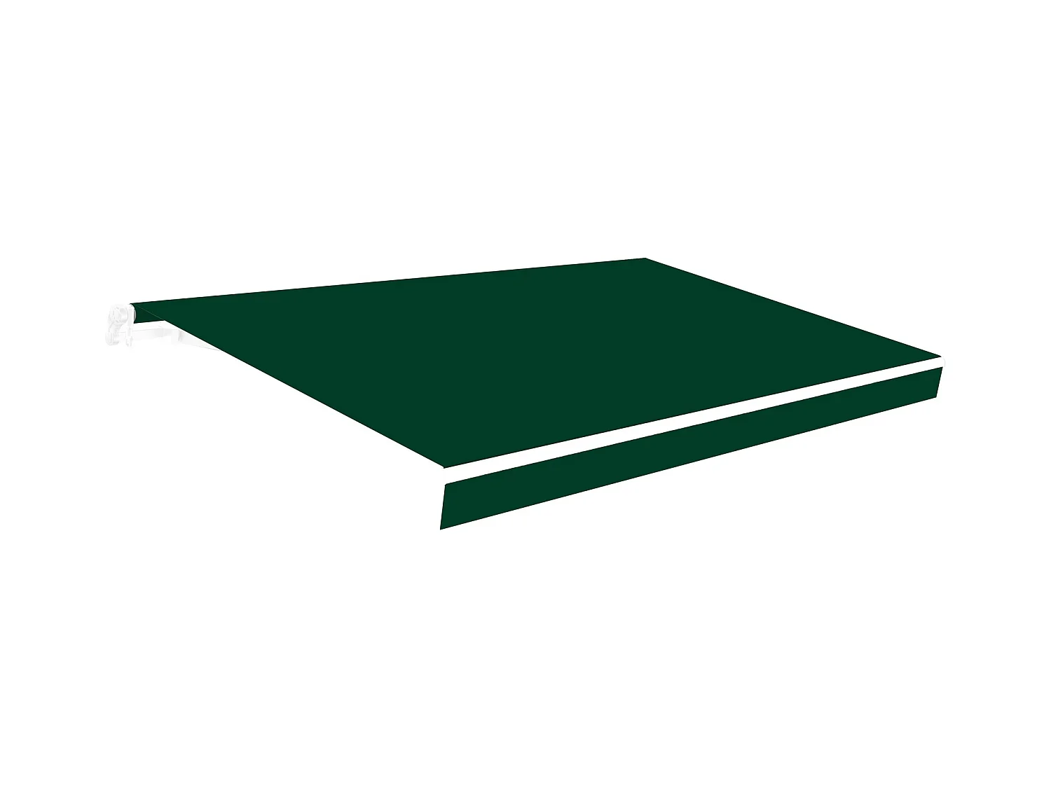 Wasabi - Lona para Toldo de 3x2 Verde Poliéster 280 gr/m2 - Resistente al Agua - Protección UV - 283x200cm - Malla Sombreo - Tela Enrollable Repuesto para Toldos