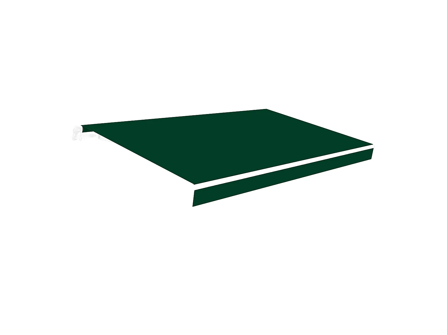 Wasabi - Lona para Toldo de 3x2 Verde Poliéster 280 gr/m2 - Resistente al Agua - Protección UV - 283x200cm - Malla Sombreo - Tela Enrollable Repuesto para Toldos