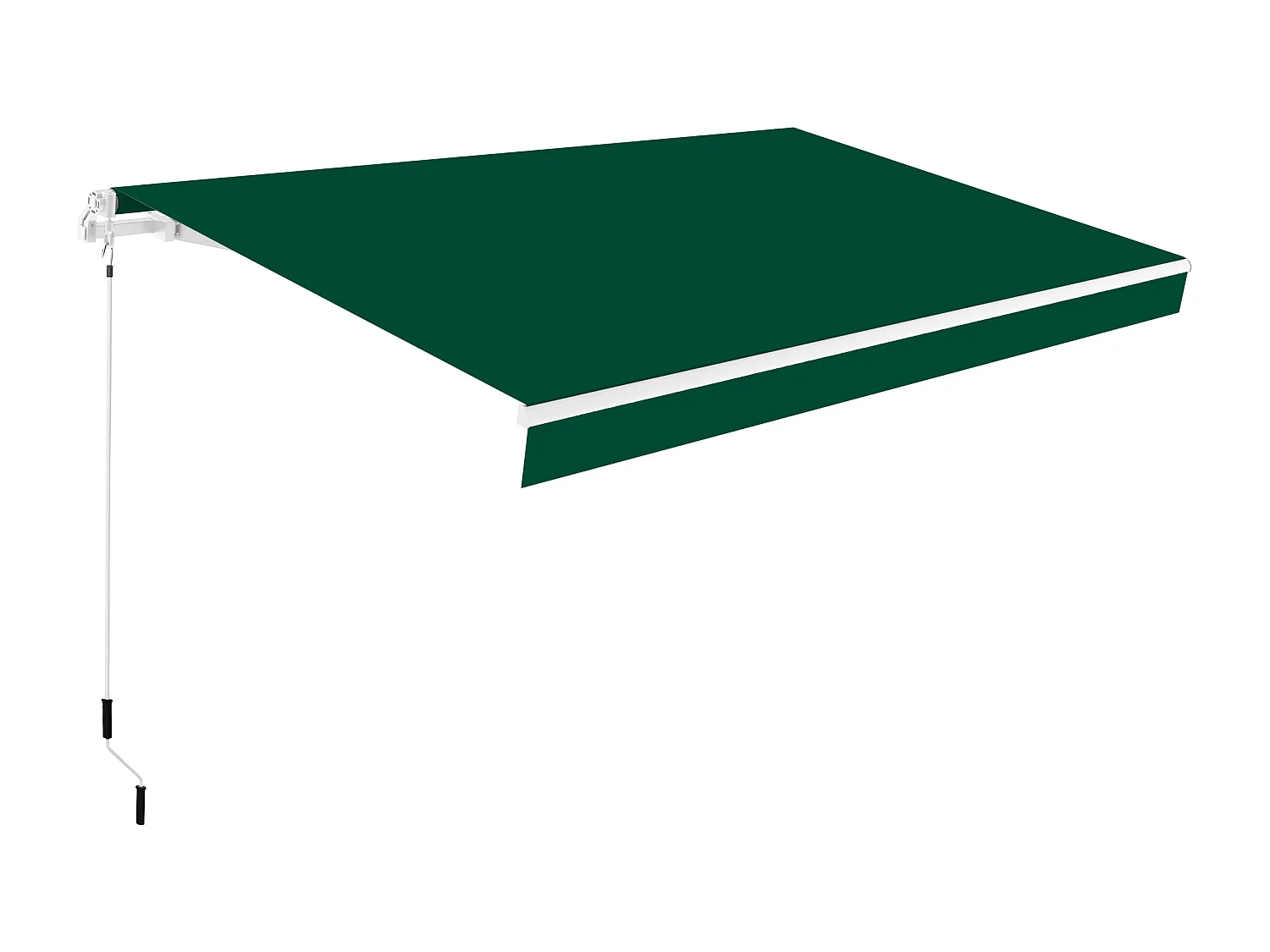 Tenda manuale completa 4x2,5m Smartsun Verde telone in poliestere