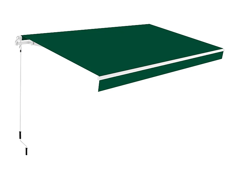 Tenda manuale completa 4x2,5m Smartsun Verde telone in poliestere