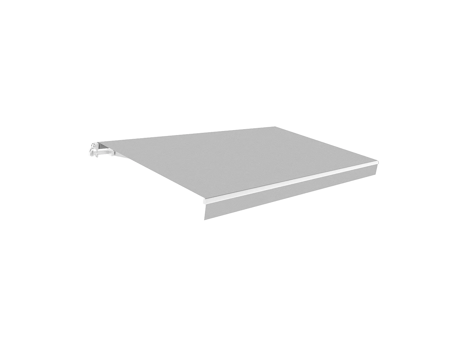 Wasabi - Toldo Enrollable 3x2 Gris – Lona Acrílica UV – Estructura Aluminio Antracita – Inclinación Regulable – Manivela Incluida – Retráctil Terraza