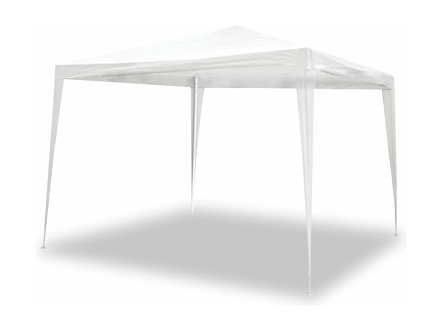 Wasabi - Carpa Desmontable 3x3 m Cies Blanca – Vientos y Piquetas Fijación – Estructura Aluminio y Acero – Lona Rafia 90gr/m2 – Cenador Jardín – Exteriores