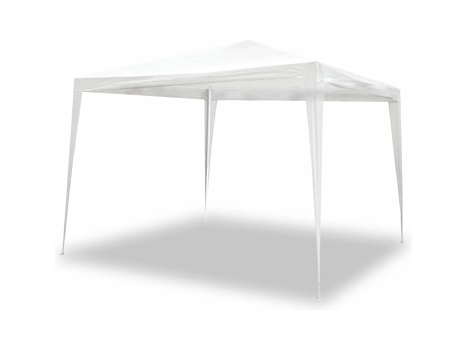 Wasabi - Tonnelle Jardin Extérieur 3x3 m Blanche - Protection UV - Structure Amovible Acier - Piquets et Cordes – Raphia