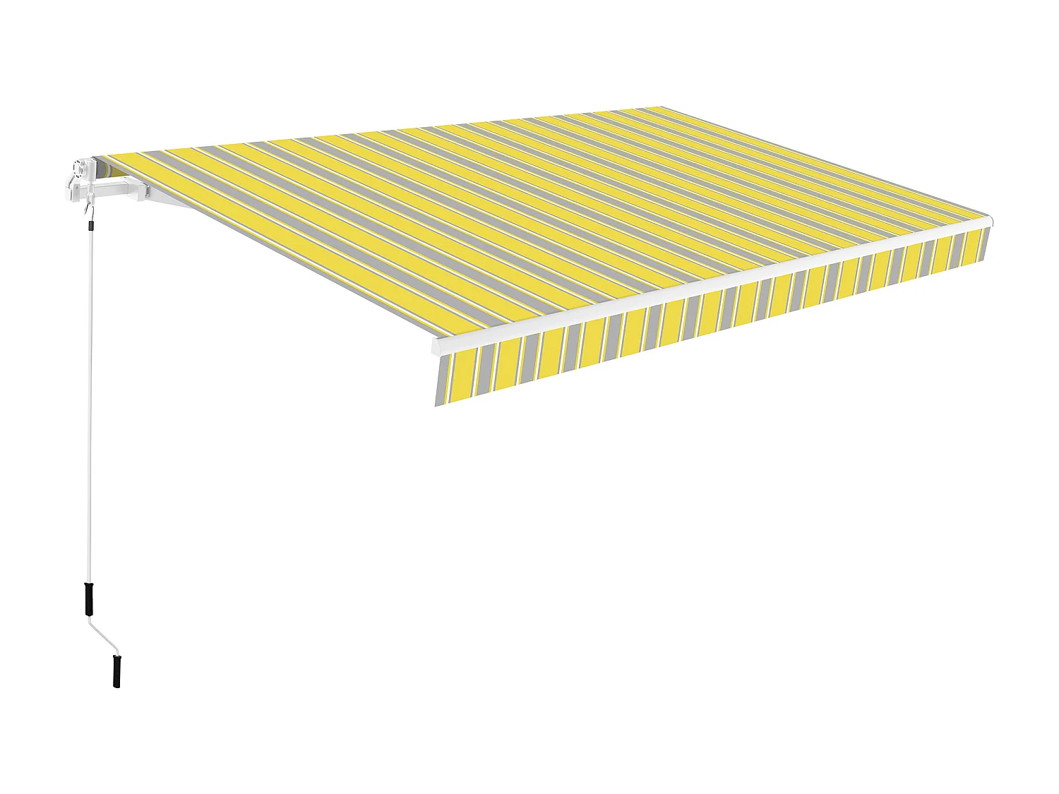 Smartsun 4x2,5m tenda completa manuale Giallo/Grigio/Bianco telone in poliestere