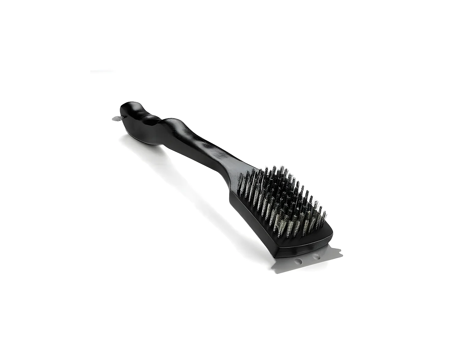 Brosse en bois noir pour grille de cuisson en acier inoxydable