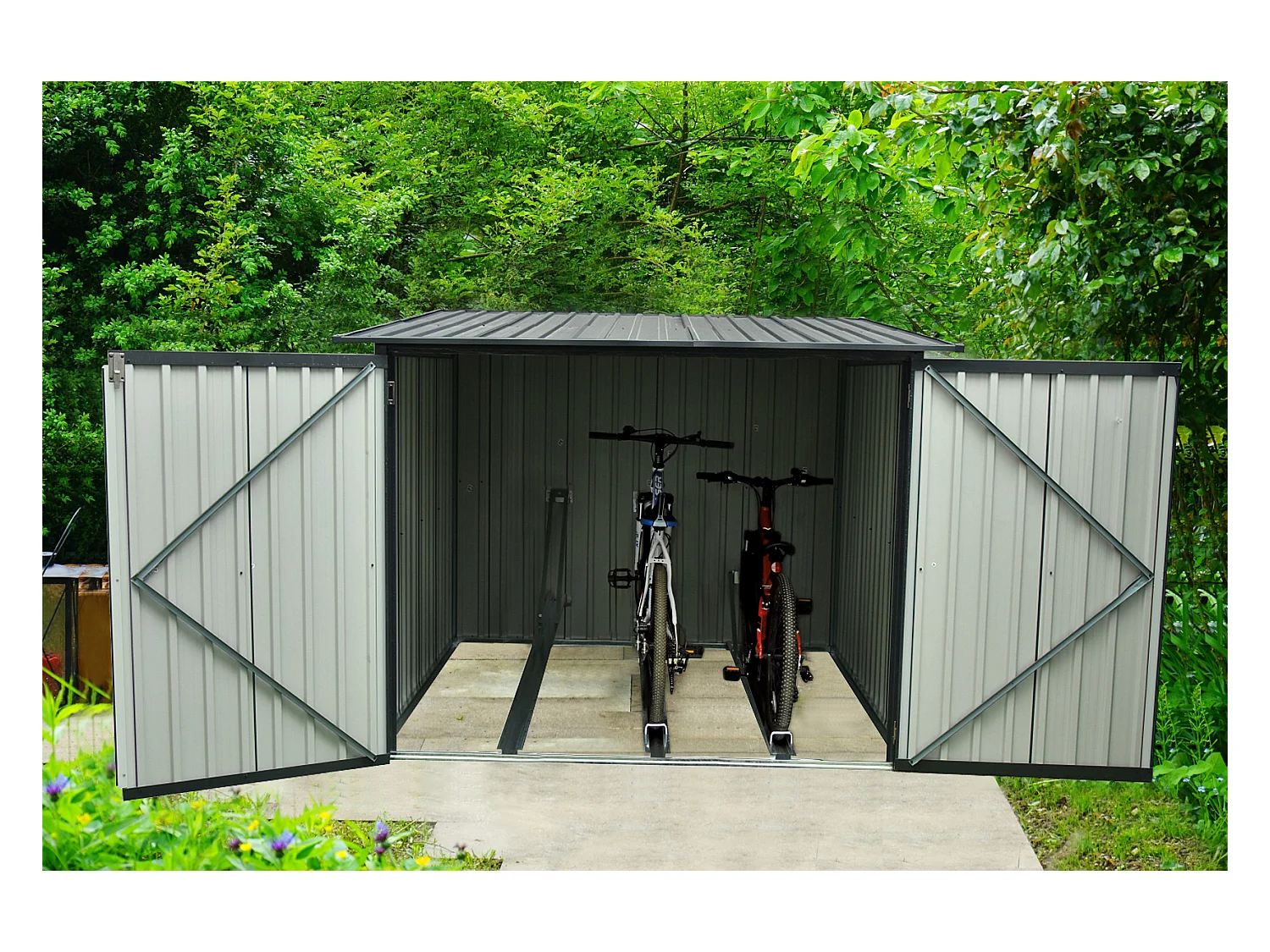 Armoire 3 vélos Arth 3,2 m2 - Garantie 10 ans - 204x163x163cm