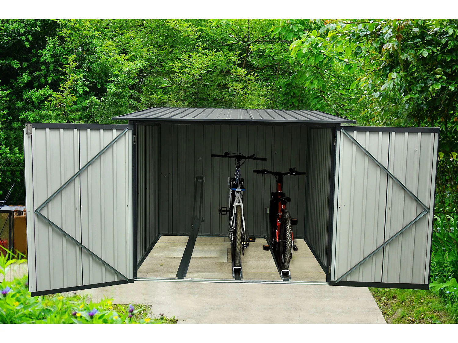 Armoire 3 vélos Arth 3,2 m2 - Garantie 10 ans - 204x163x163cm