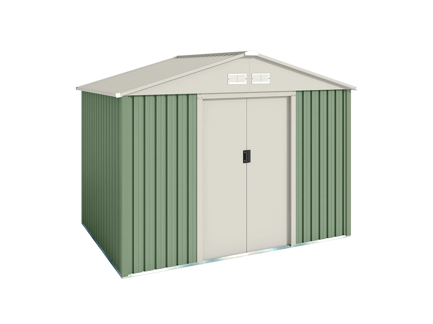 Caseta de jardín metálica Gavle 4,72m2 - 10 años garantía - 181 x 261 x 198 cm. Cobertizo jardin
