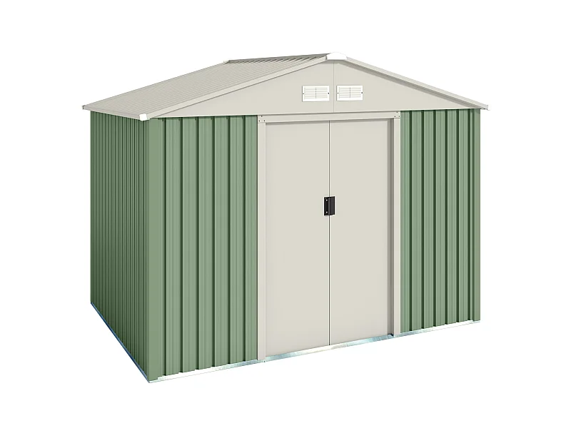 Abri de jardin en métal Gavle 4.72m2 - Garantie 10 ans - 261x181x198 cm. Remise métal