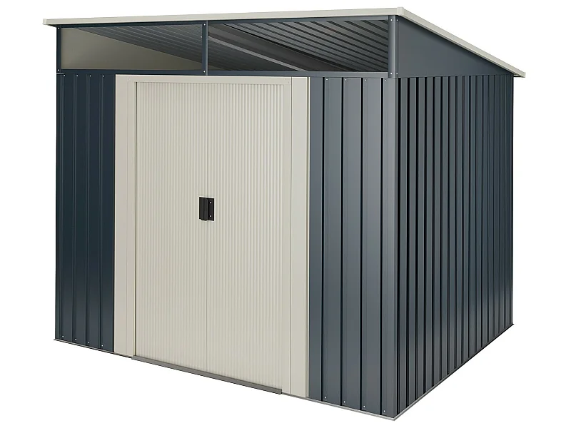 Capannone in metallo Wasabi Stark 2,3m2 - 10 anni di garanzia - 121x195x196cm. Capanno da giardino