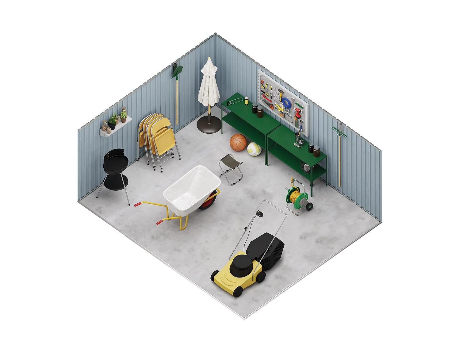 Abri de jardin Premium Uppsala 13.22 m2 - Garantie 10 ans - 397x333x191cm. Remise métal