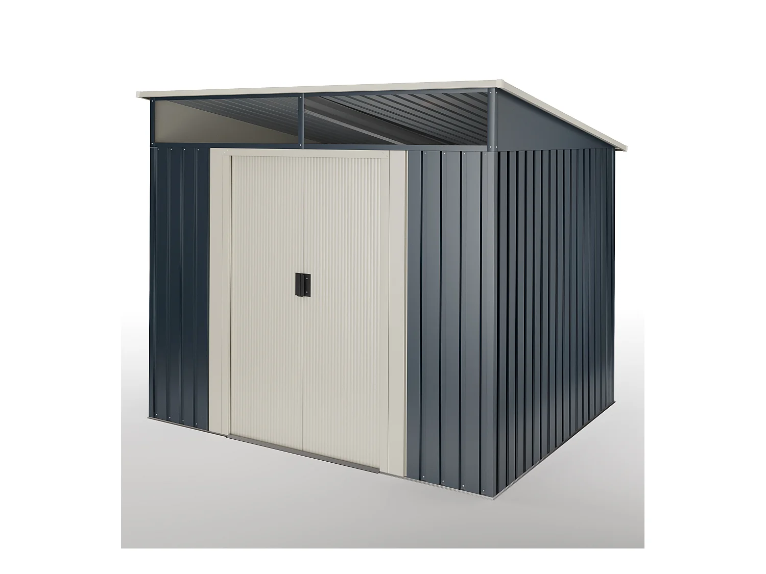 Abri de jardin Wasabi Stark 6.6 m2 - Garantie 10 ans - 279x238x203cm. Remise métal