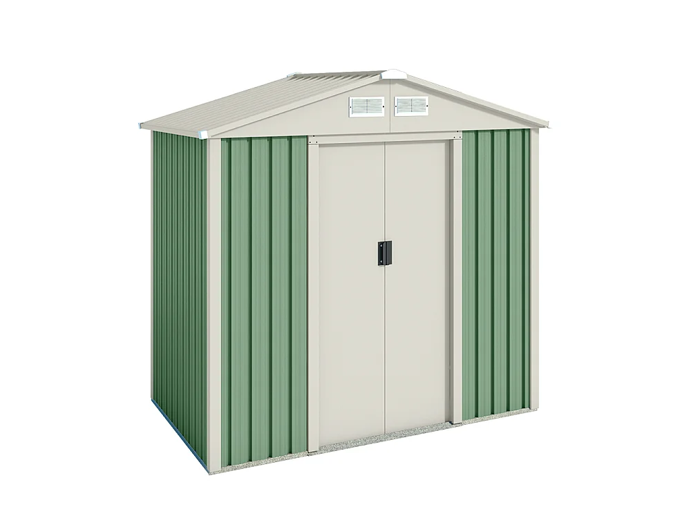 Abri de jardin en métal Nybro 2.43m2 - Garantie 10 ans - 201x121x176cm. Remise métal