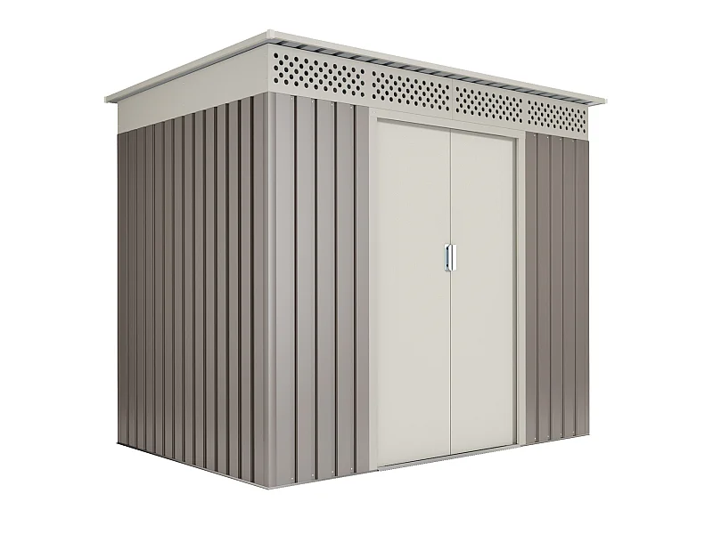 Capannone da giardino in metallo Nykop 3,02m2 - 10 anni di garanzia - 213x142x184cm. Capanno da giardino