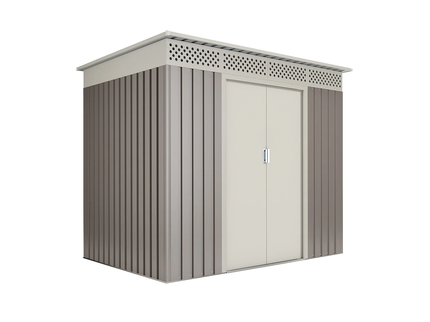 Capannone da giardino in metallo Nykop 3,02m2 - 10 anni di garanzia - 213x142x184cm. Capanno da giardino