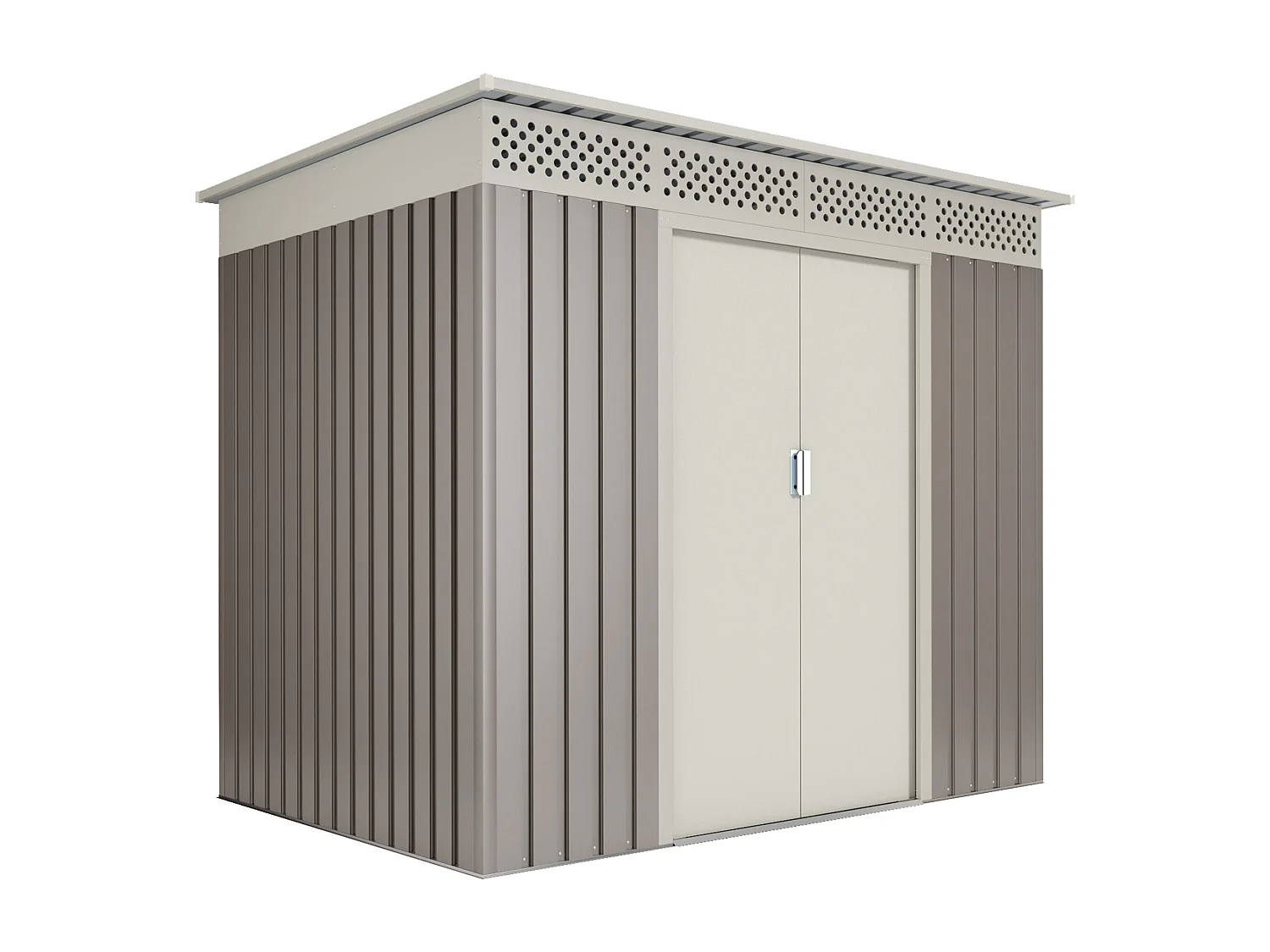 Abri de jardin en métal Nykop 3.02m2 - Garantie 10 ans - 213x142x184cm. Remise métal