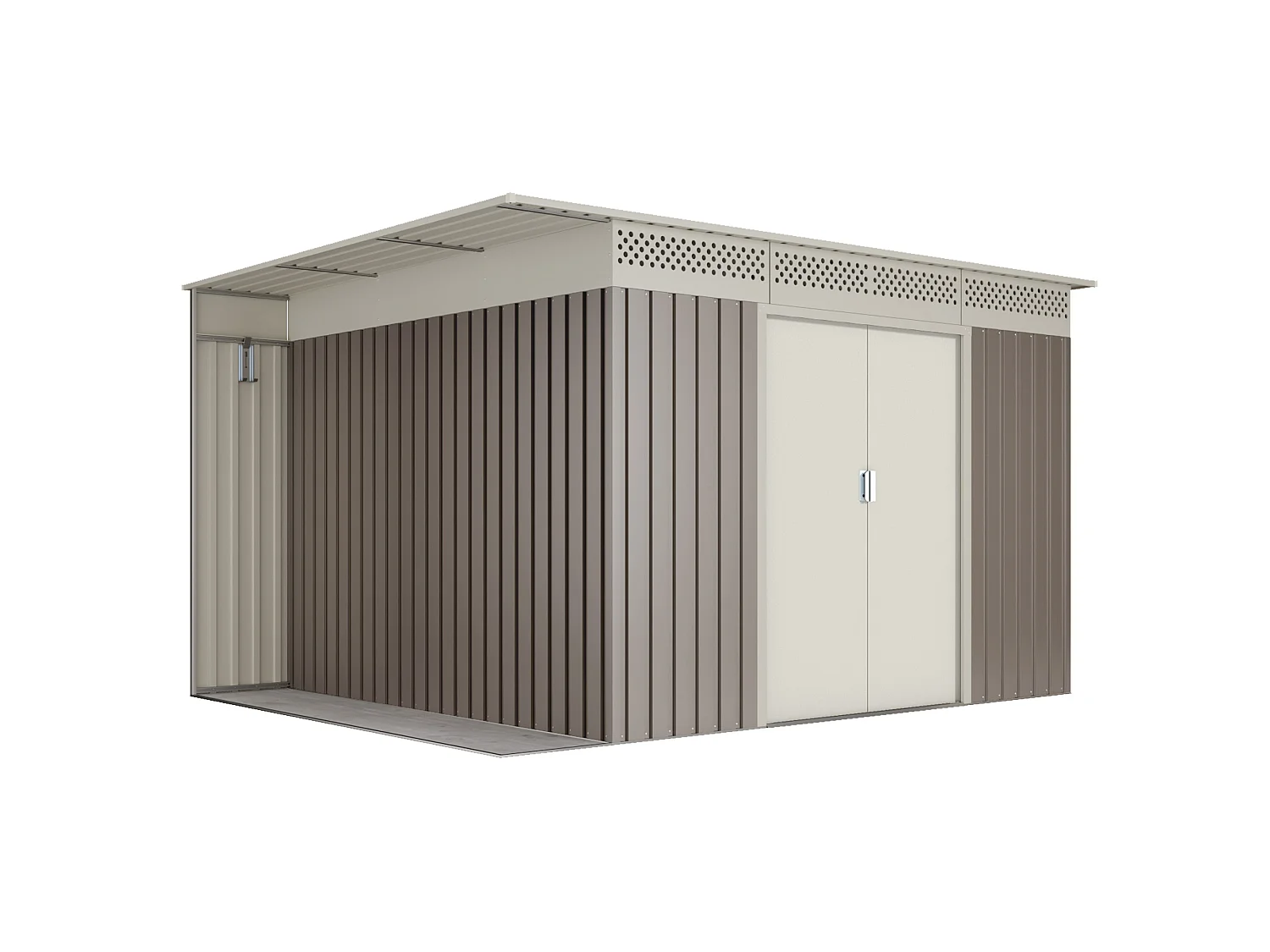 Abri de jardin Premium Orebro 8.96 m2 - Garantie 10 ans - 333x269x189cm. Remise métal