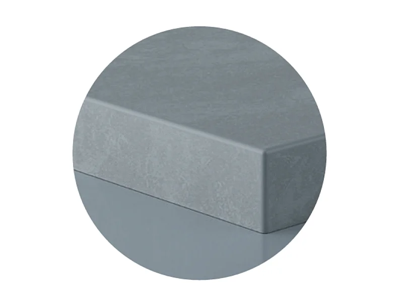 Plato de ducha resina LYRA gris  100x120cm rejilla color
