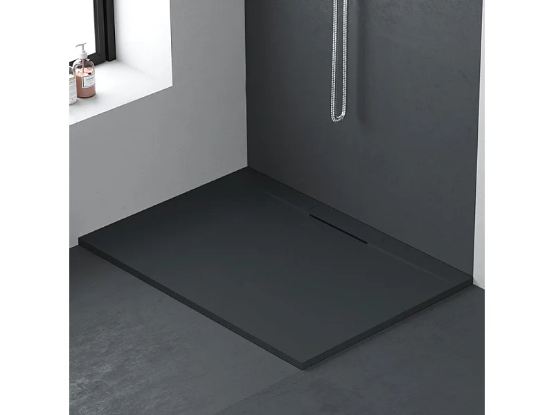 Plato de ducha resina LYRA GRAFITO  95x200cm