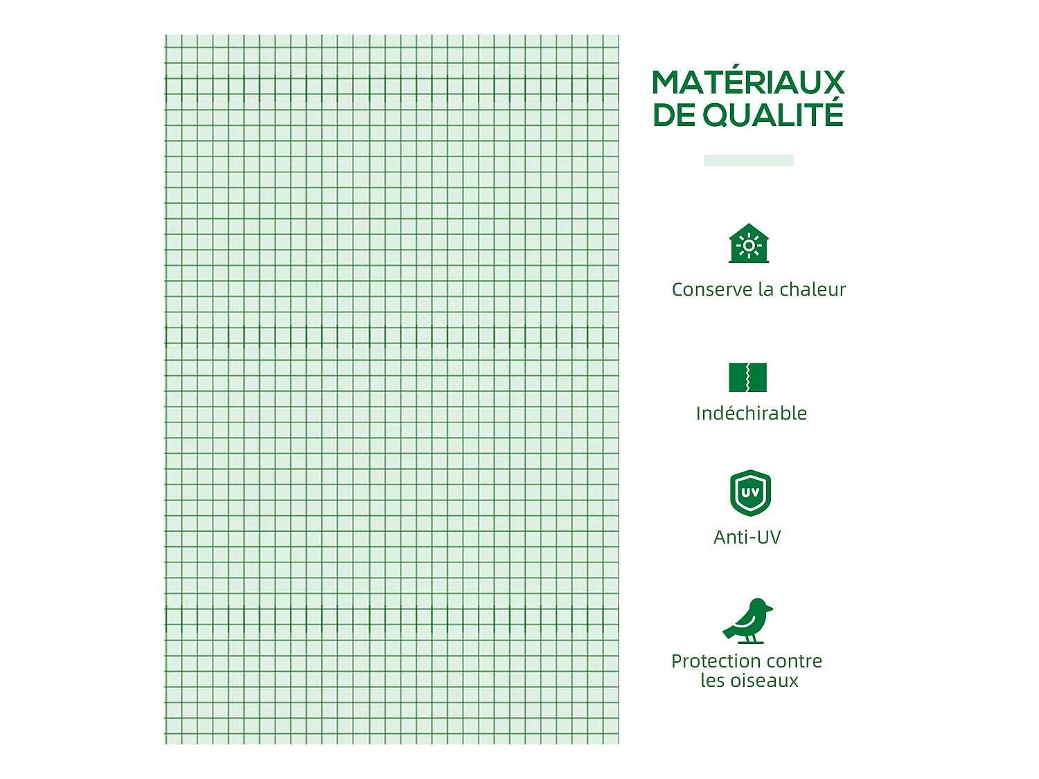 Mini serre de jardin serre à tomates 1,8L x 0,9l x 0,7H m métal thermolaqué PE haute densité fenêtre moustiquaire intégrées vert