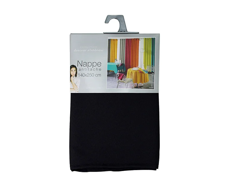 Nappe Antitache "Essentiel" 140x250cm Noir
