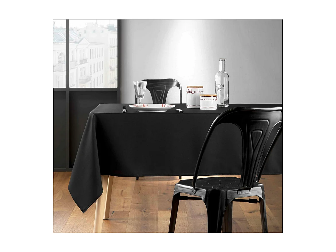 Nappe Antitache "Essentiel" 140x250cm Noir