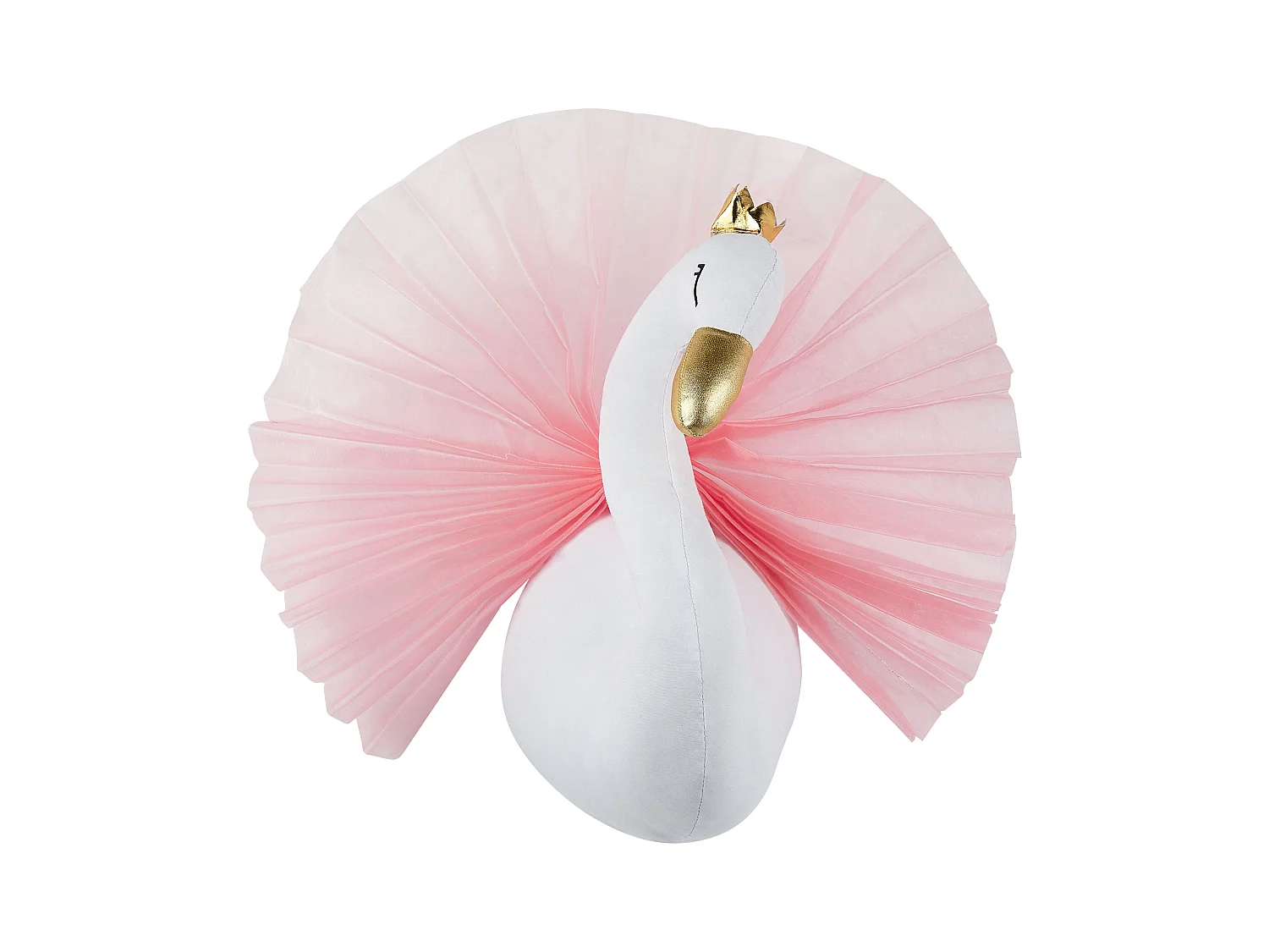 Dziecięca ozdoba ścienna Łabędź ODETTA Bawełna 32 cm Biały