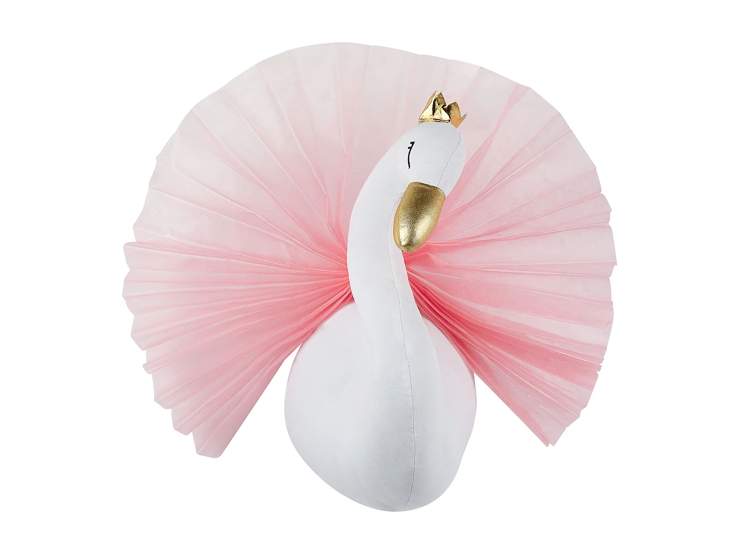 Décoration murale pour enfants Cygne ODETTA Coton 32 cm Blanc