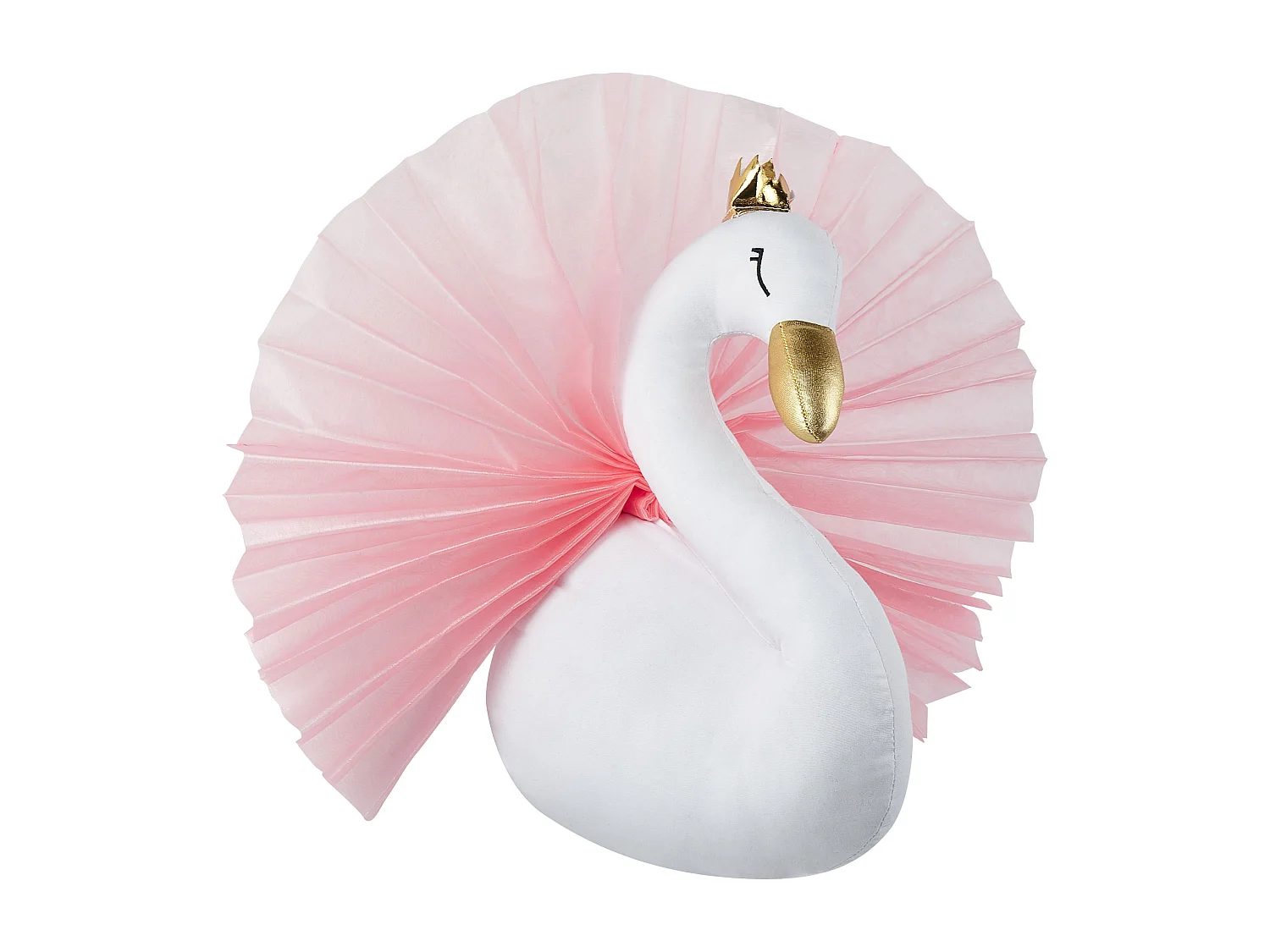 Décoration murale pour enfants Cygne ODETTA Coton 32 cm Blanc