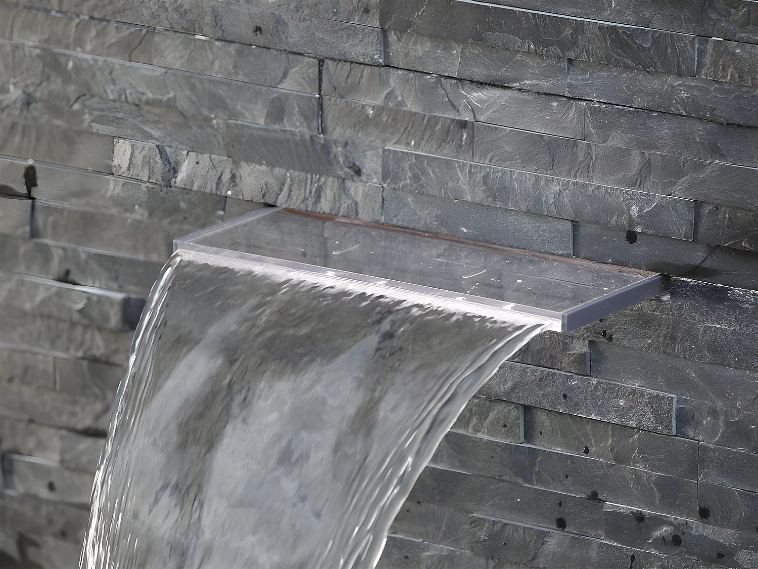 Cascade de piscine Niagara 20 LED transparente 30 cm - Ubbink