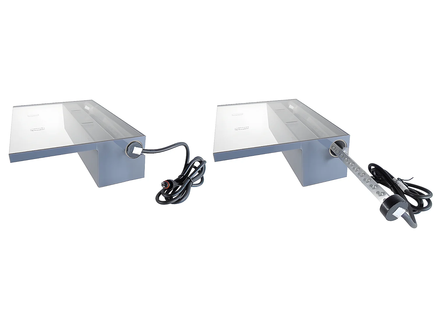 Cascade de piscine Niagara 20 LED transparente 30 cm - Ubbink