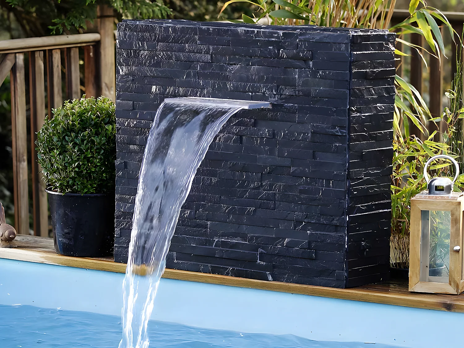Cascade de piscine Niagara 20 LED transparente 30 cm - Ubbink