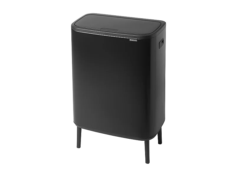 Touch Bin sur pieds 1x30 l noir mat Code O