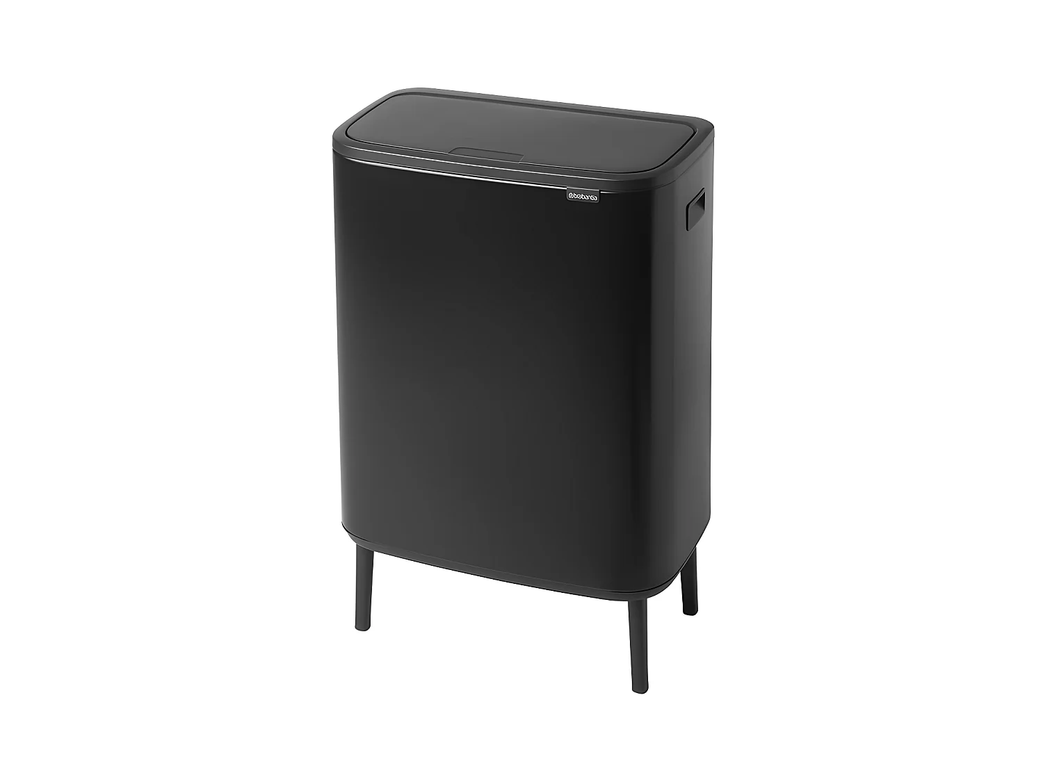 Touch Bin sur pieds 1x30 l noir mat Code O