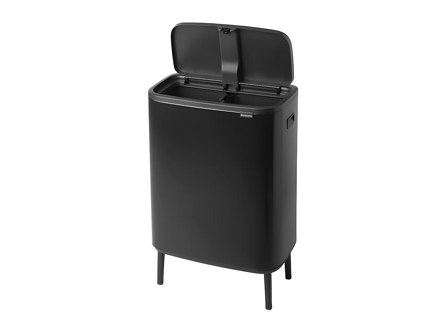 Touch Bin sur pieds 1x30 l noir mat Code O