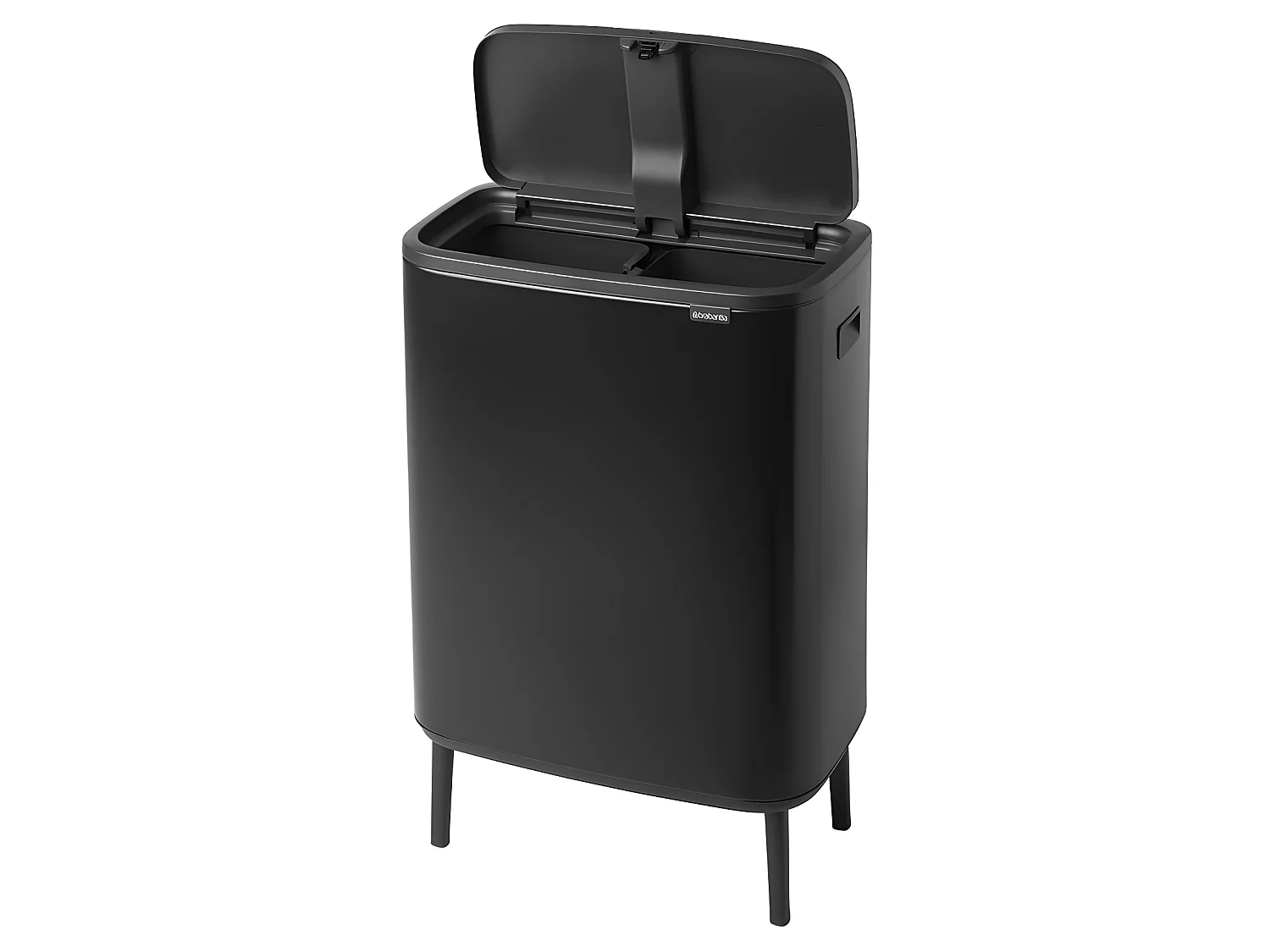 Touch Bin sur pieds 1x30 l noir mat Code O