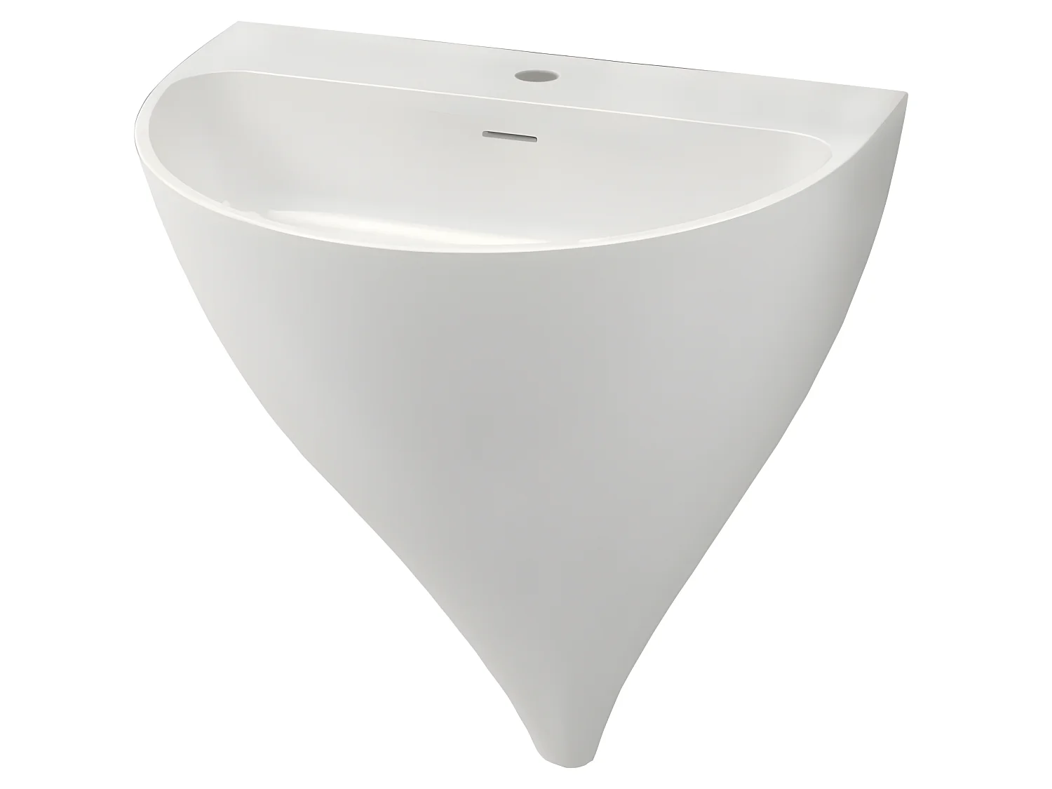 Waschbecken hängend - Solid Surface KALIYA