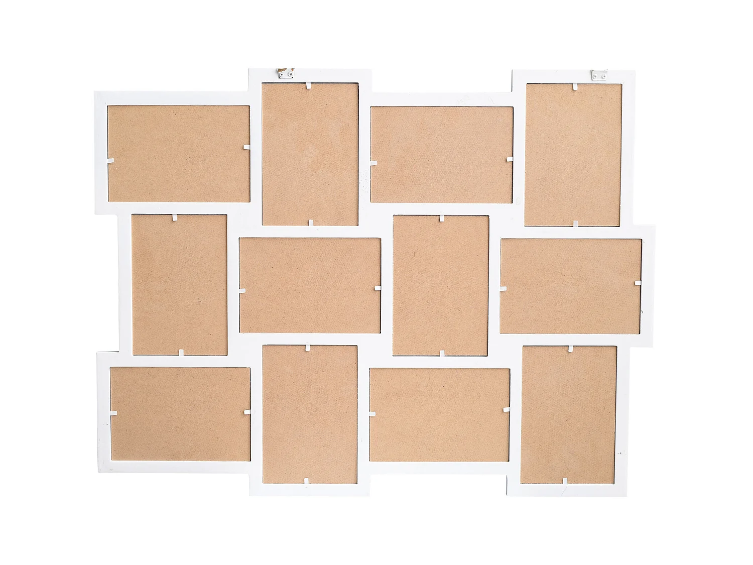 Portafotografie Cornice 12 Foto 10x15 Bianco Mdf 47x60x1,2