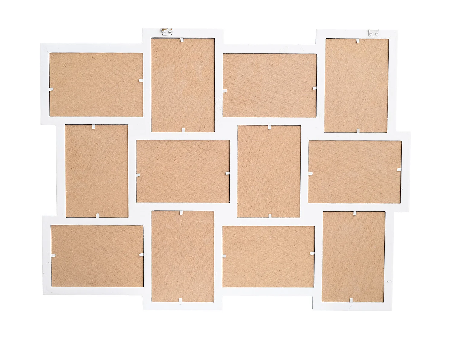 Moldura fotográfica 12 Fotos 10x15 Mdf 47x60x1,2 Branco