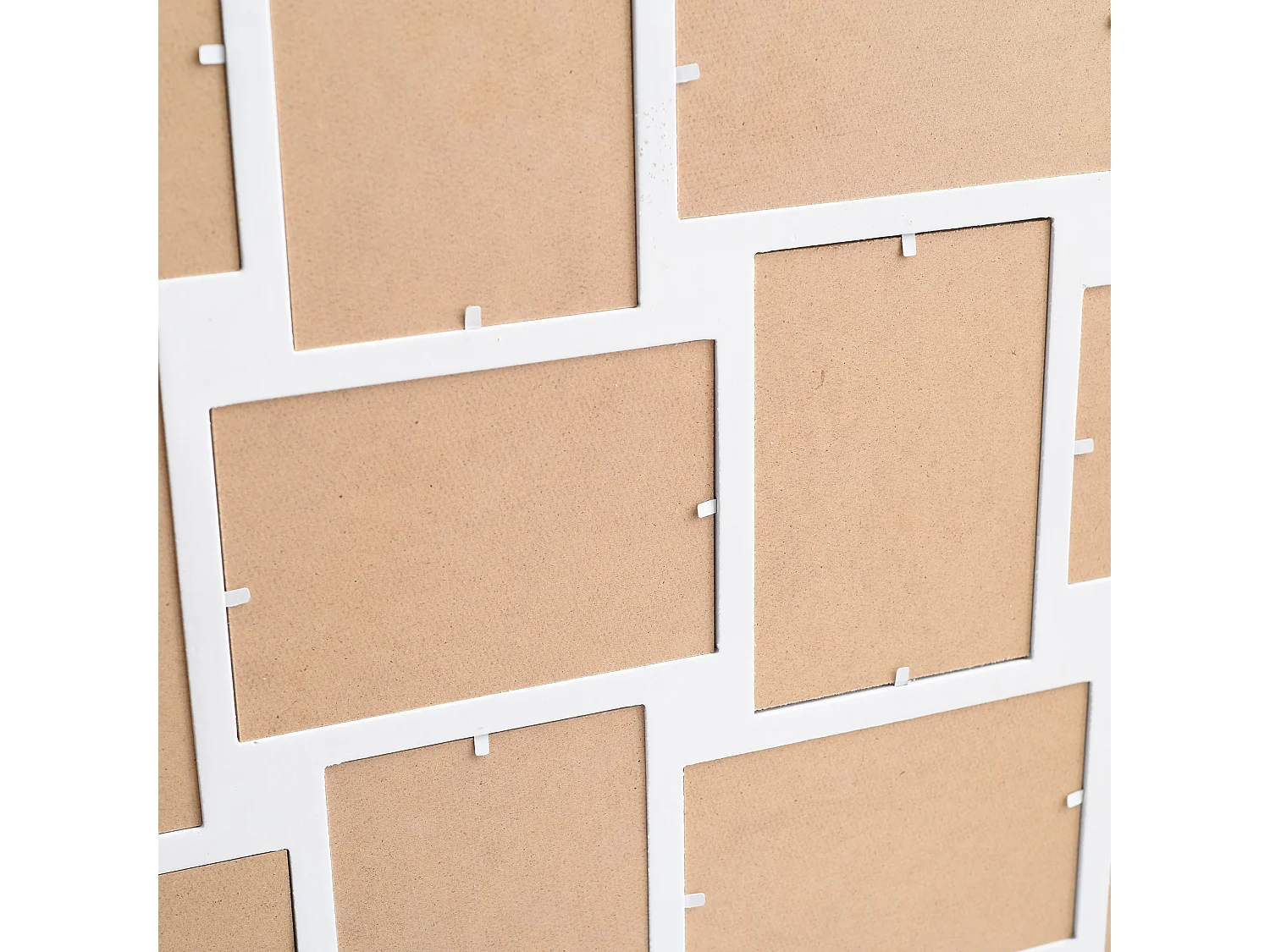 Moldura fotográfica 12 Fotos 10x15 Mdf 47x60x1,2 Branco