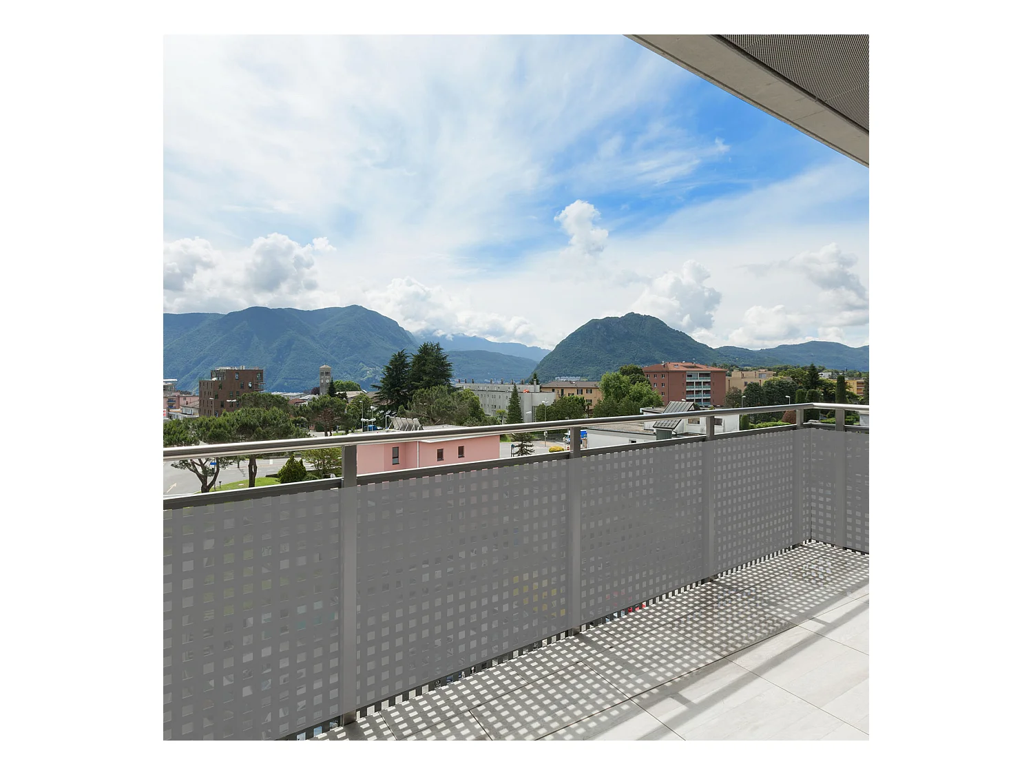 Frangivista Telo Balcone Polietilene Grigio Ombra Privacy 0,9x5