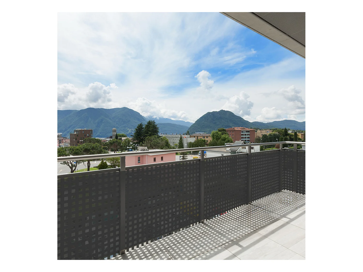 Frangivista Parasole Ringhiera Polietilene Grigio Antracite 0,9x5