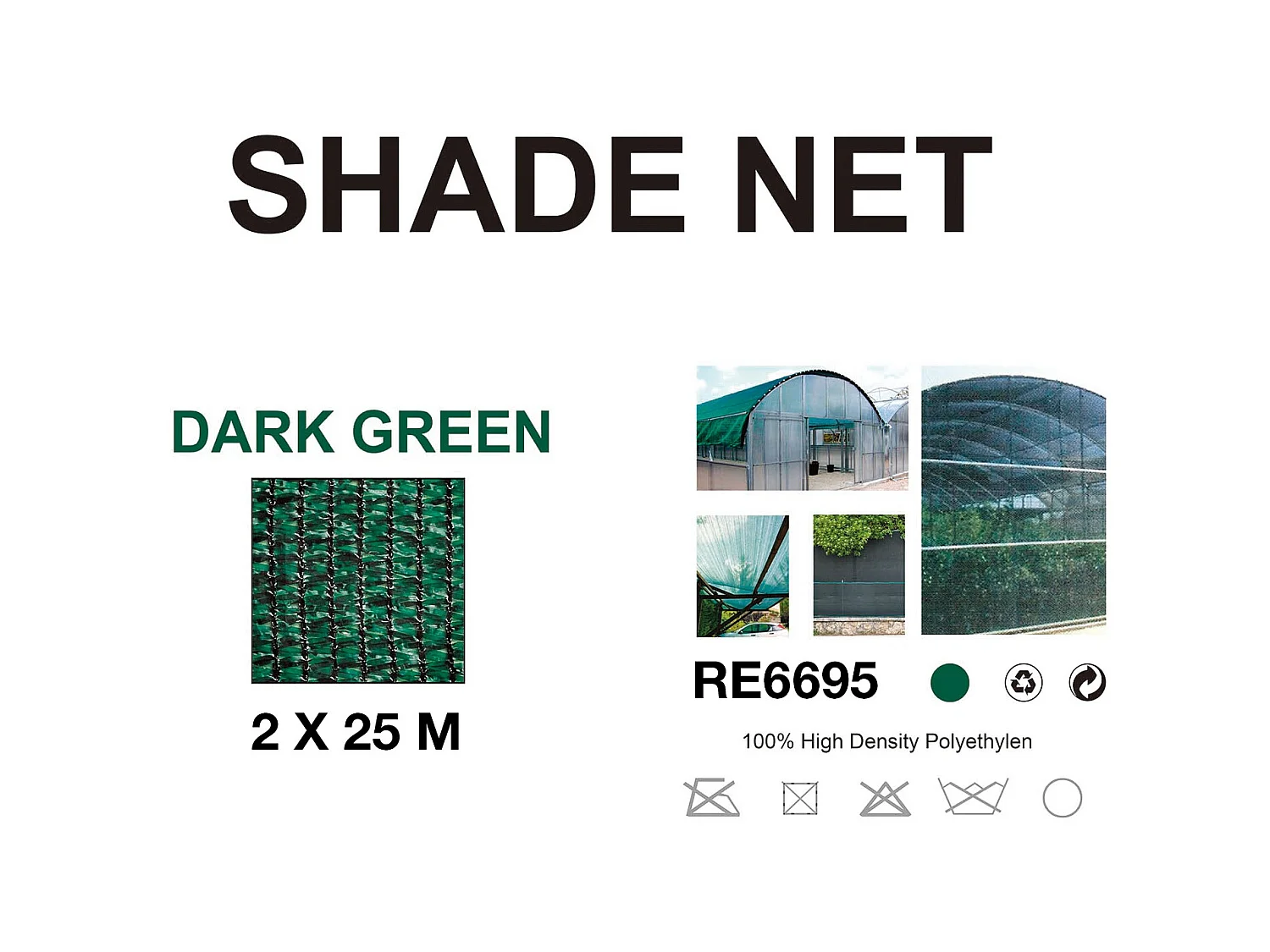 Telo Rete ombreggiante 90% Verde Frangivento Frangivista da Esterno 2x25 mt