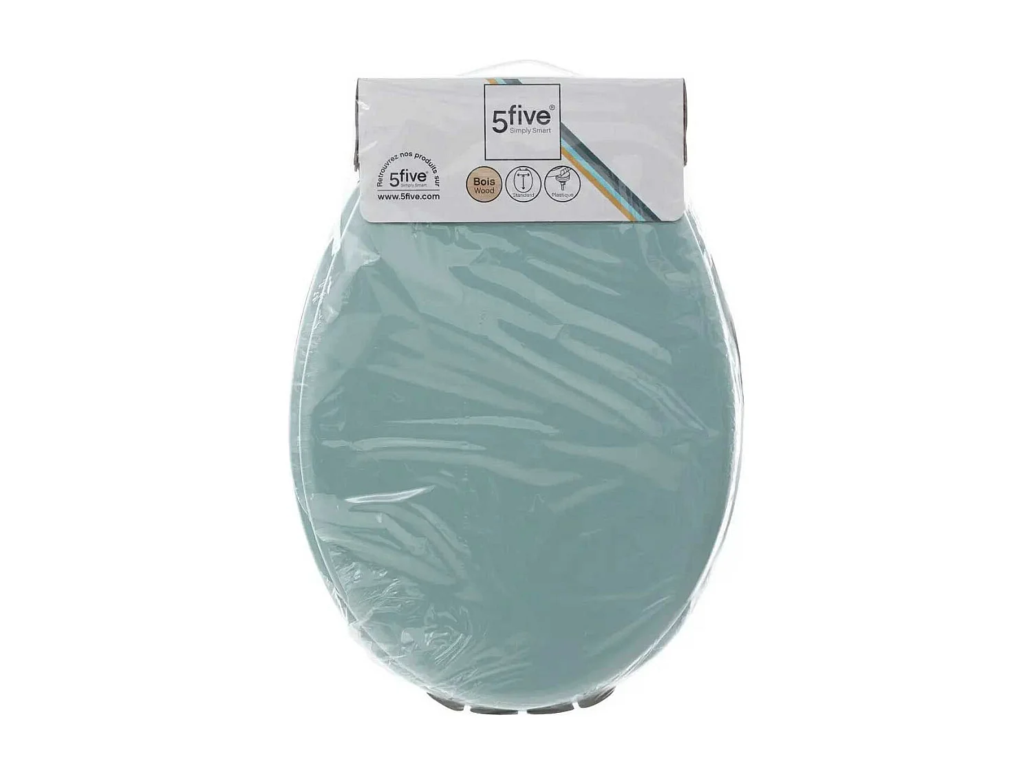 Abattant WC standard en Bois Bleu artic