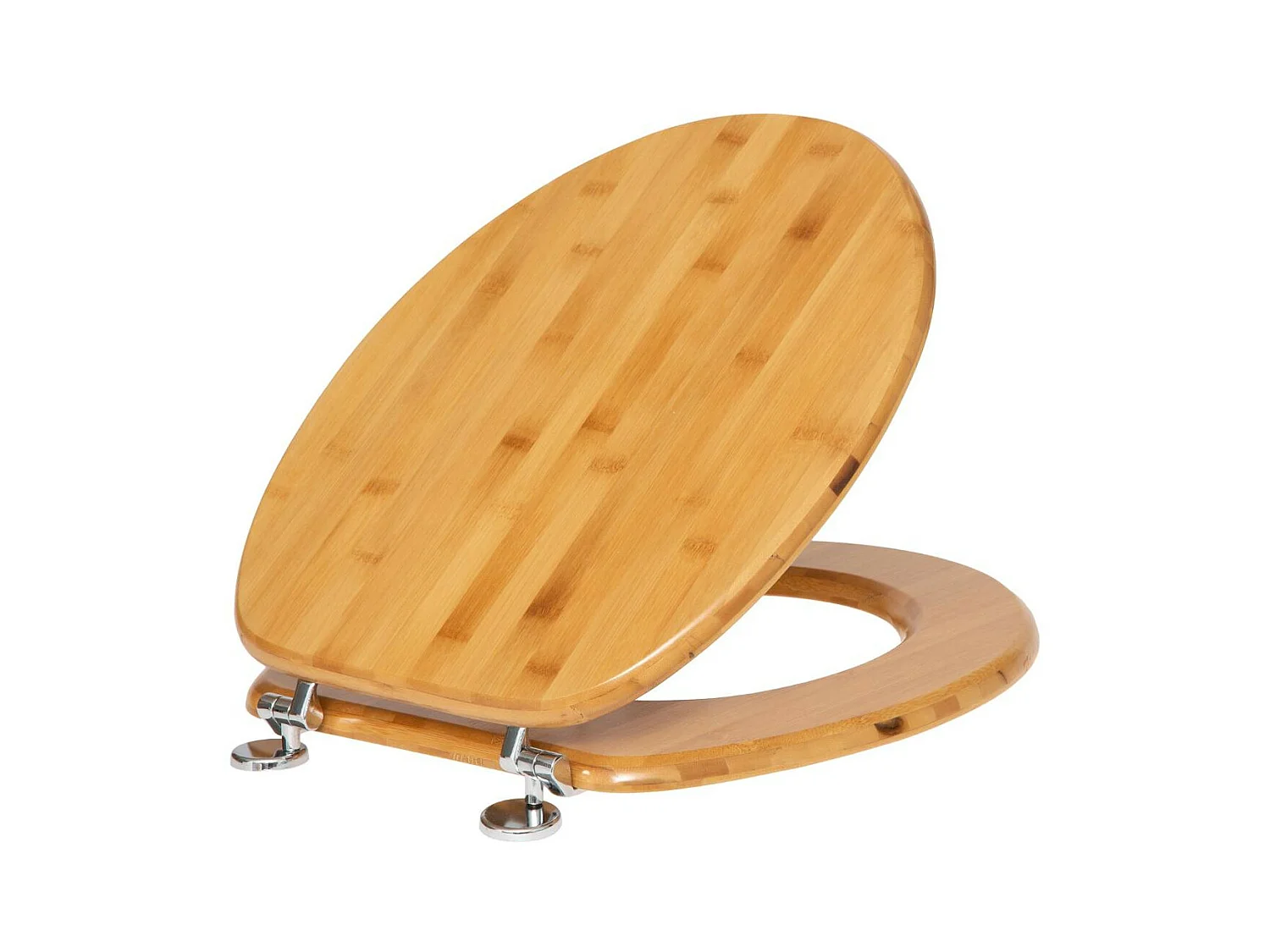 Abattant WC en Bambou avec charnières en zinc