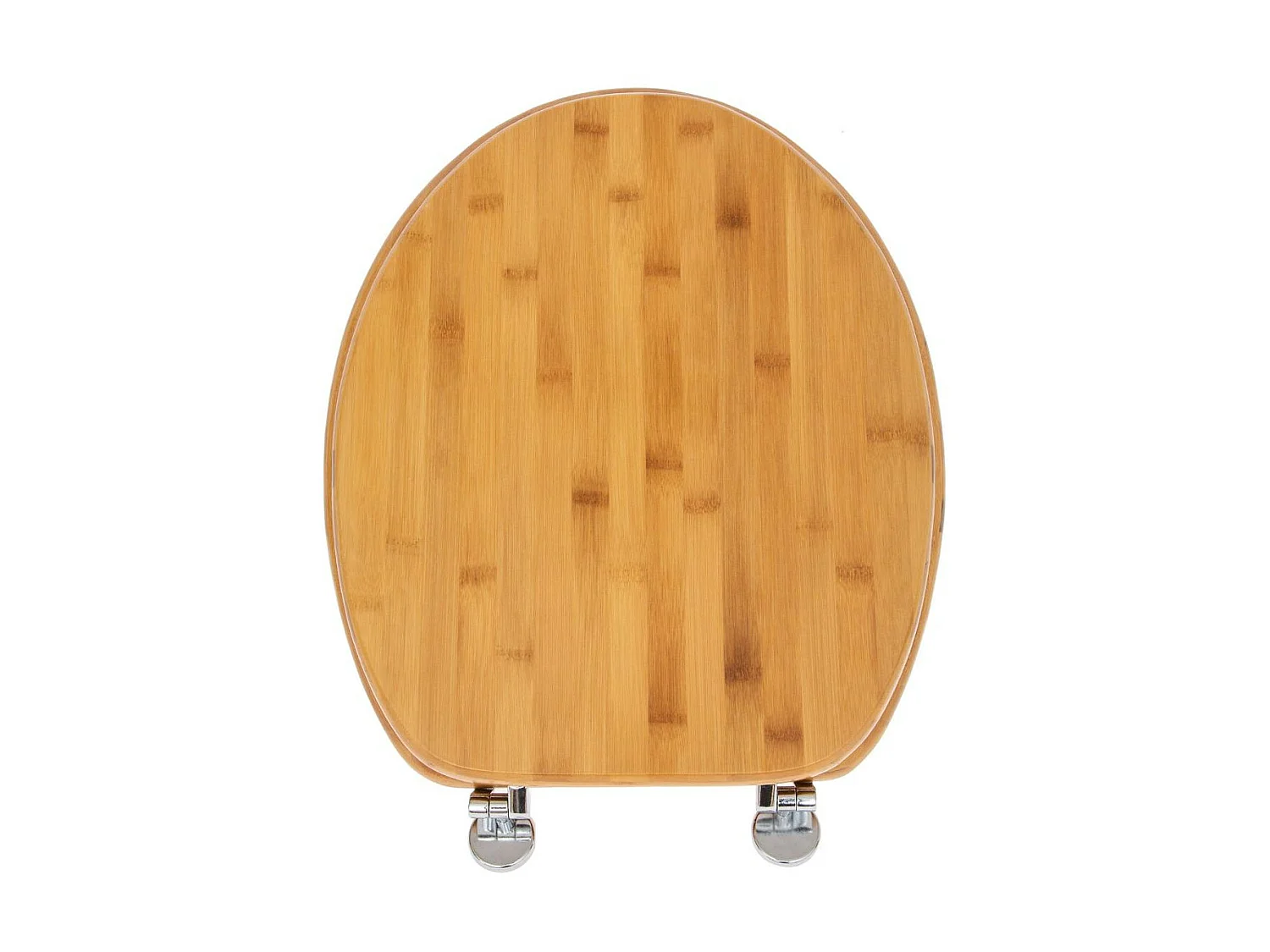 Abattant WC en Bambou avec charnières en zinc